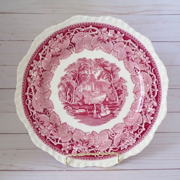 Masons Vista Pink Large Dinner Plate 10 5/8" 2913 - Picture 1 of 5